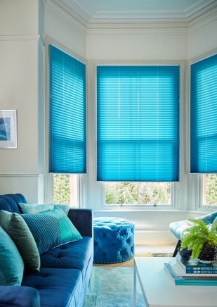 Margurite Blue2 Window blind